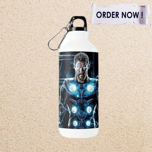 750ml Personalized Water Bottle β Custom Name Engraving, Black & White, Ideal Couple Gift, Pack of 1