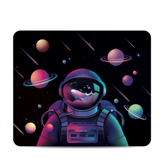 Premium Mouse Pad – Astro Planet Design | Non-Slip Rubber Base, Smooth Cloth Surface – 238 x 200 mm