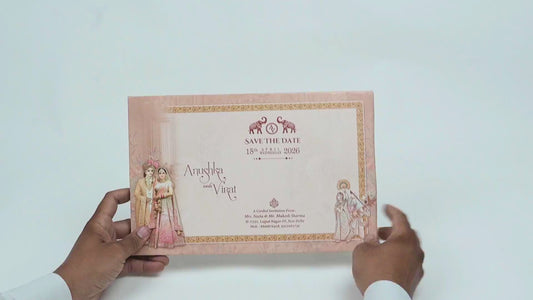 Royal Mr. & Mrs. Wedding Invitation Card | Luxurious Designer Card for Grand Celebration | Ultra Premium Design